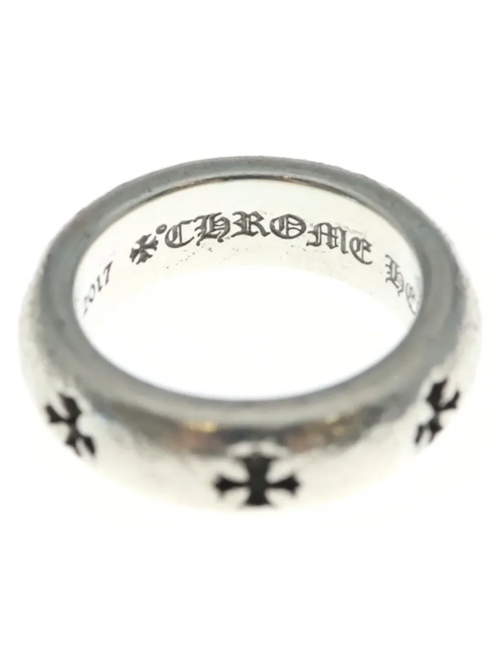 Chrome Hearts Negative CH Plus Ring Silver